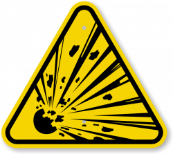 ISO Explosive Material Warning Sign Symbol - Best Prices, SKU: IS ...