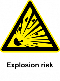 Sign explosion risk clip art at clker vector clip art - Clip ...