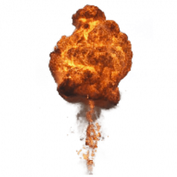 big explosion with fire and smoke png - Free PNG Images | TOPpng