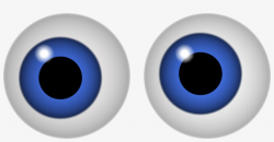 Eye Clipart Bee - Big Blue Eyes Cartoon - 900x427 PNG ...