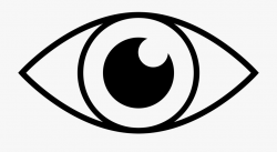 Eyes Clipart Black And White Png - Eye Line Drawing Simple ...