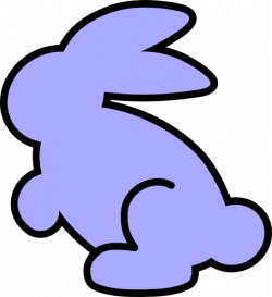 Soft Blue Bunny Clip Art at Clker.com - vector clip art online ...