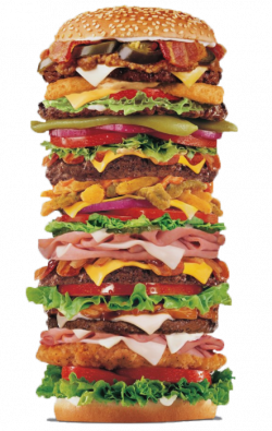 huge burger | food & kitchen illu | Pinterest