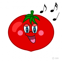 Singing Tomato Cartoon Free Picture｜Illustoon