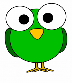 Clipart Green Googly Eye Bird - Looking Eyes Cartoon Free ...