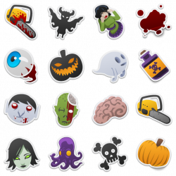 Spooky Stickers - 16 Free Icons, Icon Search Engine