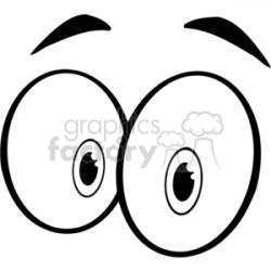 surprised eyes clipart. Royalty-free clipart # 383598