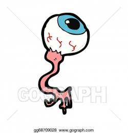 Stock Illustration - Cartoon gross eyeball. Clip Art ...