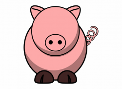 Pig With No Eyes Clip Art At - Pig With No Eyes, Transparent ...