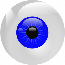Eyeball Blue Clip Art at Clker.com - vector clip art online, royalty ...