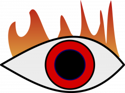 Clipart - Burning eye