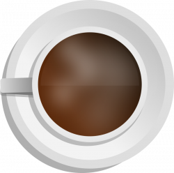 Clipart - Realistic Coffee cup - Top view