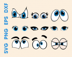 Cartoon eyes svg Eyes svg Vector eyes Eyes clipart Eyes cut file Cartoon  eyes sticker