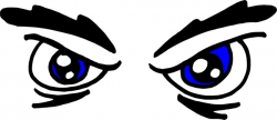 Angry Eyes clip art Free vector in Open office drawing svg ...