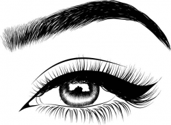 Eyebrow clipart black and white 1 » Clipart Station