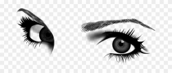 Drawn Eyelash Eyelash Extension - Eyebrow Eyes Clipart, HD ...