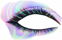 eyeliner eyeremix holographic - Sticker by tumblr 17
