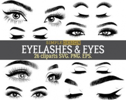 Eyelashes graphics | Etsy