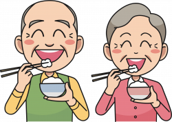 Clipart - Couple Eating Rice
