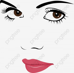 Hand Painted Characters Facial Expression Smiling Face, Hand ...