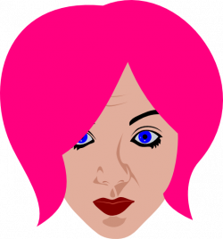 Pink Haired Woman Clip Art at Clker.com - vector clip art online ...