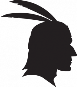 461SA - Silhouette of Native American head with feathers | Pepe ...