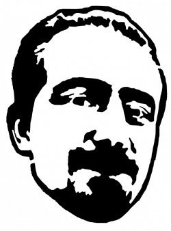 Clipart - Freebassel Stencil Head Graphic