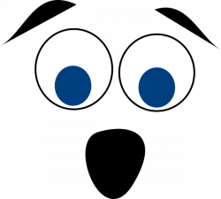 Blue Eyed Surprised Face Clip Art at Clker.com - vector clip art ...