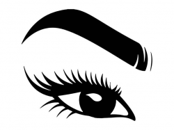 Women Eye Eyebrow Eyelash Eyeball Beauty Human Face Beautiful Make-Up SVG  .EPS .PNG Vector Clipart Digital Download Circuit Cut Cutting