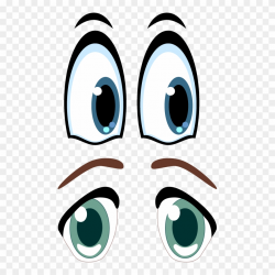 Eyebrow Clipart Yeux - Ojos Animados Png Transparent Png ...