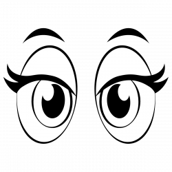 卡通漫画眼睛表情【高清卡通手绘png素材】-90设计