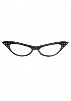 50s Cat Eye Glasses - Clip Art Library