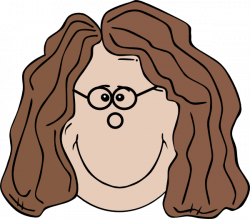 Lady With Glasses Clip Art at Clker.com - vector clip art online ...