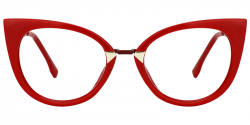 Arda Red Cat Eye Glasses