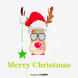 Glasses Christmas Elk, Glasses Vector, Christmas Vector ...