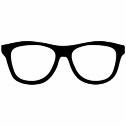 Geek Clipart Broken Glass - Thick Frame Glasses - glass ...