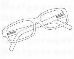 Folded Glasses Outline SVG, Glasses Svg, Glasses Clipart, Glasses Files for  Cricut, Glasses Cut Files For Silhouette, Dxf, Png, Eps, Vector