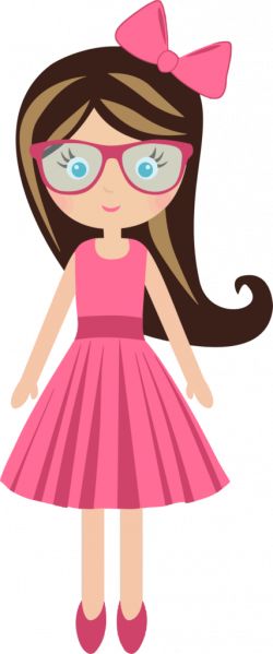 Cartoon Girl With Glasses Clipart Of A | typegoodies.me