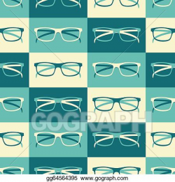 Vector Illustration - Retro glasses background. EPS Clipart ...