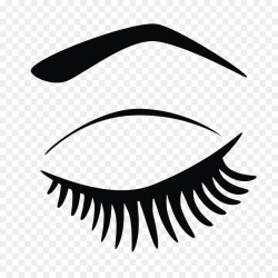 Eyelash extensions Clip art - Hand painted eyes closed png download ...