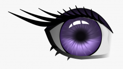 Eyelash Clipart Purple Eye - Purple Eyes Clipart, Cliparts ...