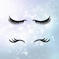 Eye Lashes SVG Download Unicorn Eyelashes Clipart cut with