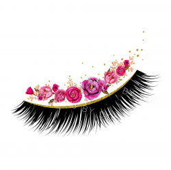Instant Download, Lash Clipart, pink gold lashes clip art, instant download  lashes clip art, lashes image, lash logo pink gold