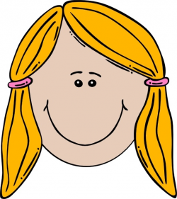 Smiling Girl Face clip art Free vector in Open office drawing svg ...