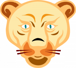 Lion Face Clip Art at Clker.com - vector clip art online, royalty ...