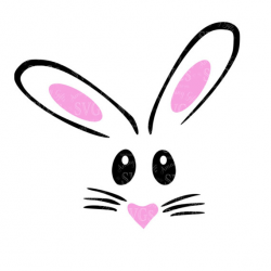 SVG - Easter Bunny SVG - Rabbit face svg - Bunny tshirt svg ...