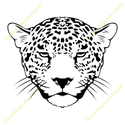 Jaguar Face Clipart - Clip Art Bay