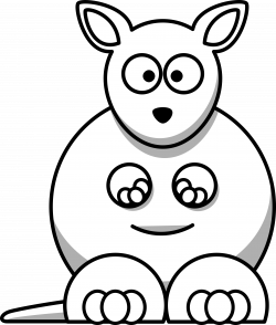 Kangaroo Clipart Black And White | Clipart Panda - Free Clipart Images