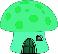 Green Mushroom House Clip Art at Clker - Clip Art Library
