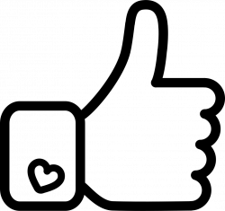 Facebook Like Hand Symbol Outline Svg Png Icon Free Download (#56835 ...